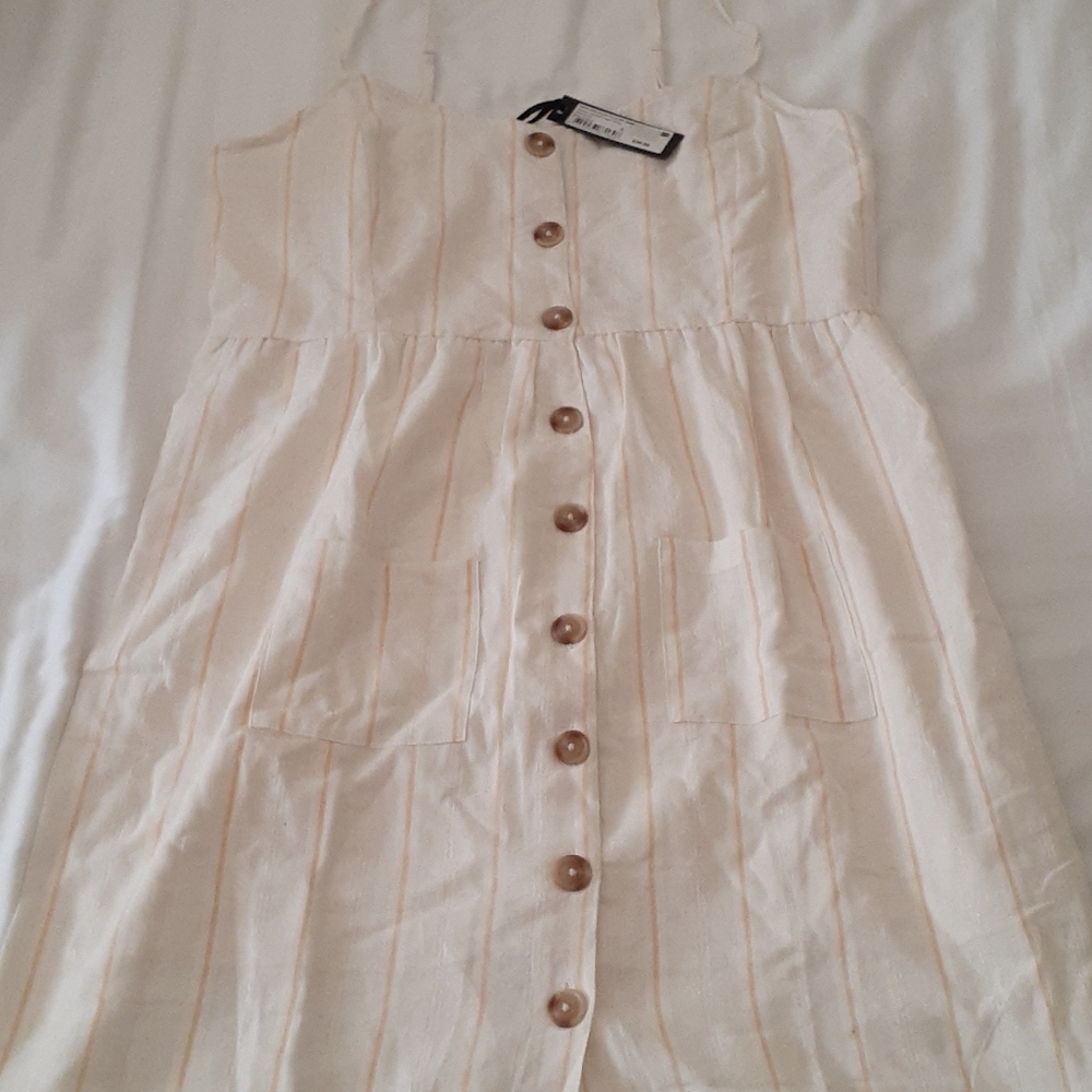Button Front Midi Dress